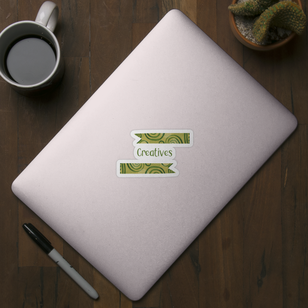 Creatives - Green Ribbons Design GC-108-3 by GraphicCharms